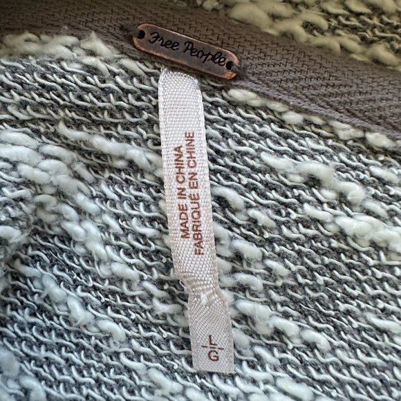 Free People In the Loop Waterfall cardigan in grey - Picture 9 of 10